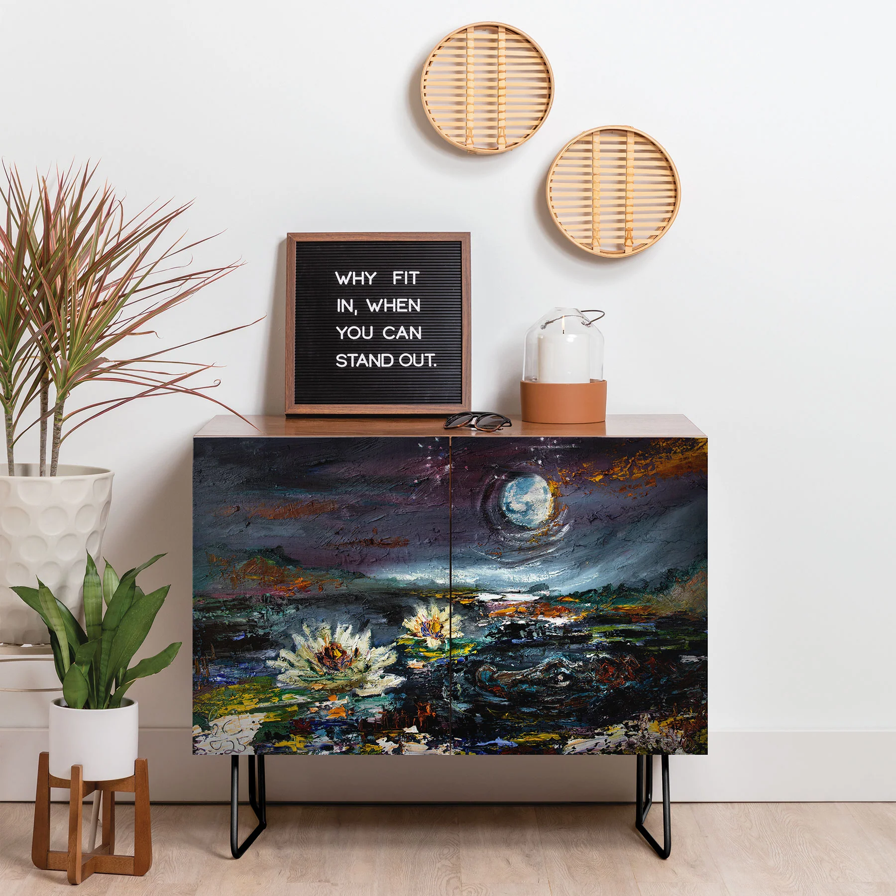 Ginette Fine Art Lily Under The Moon Credenza - Image 6