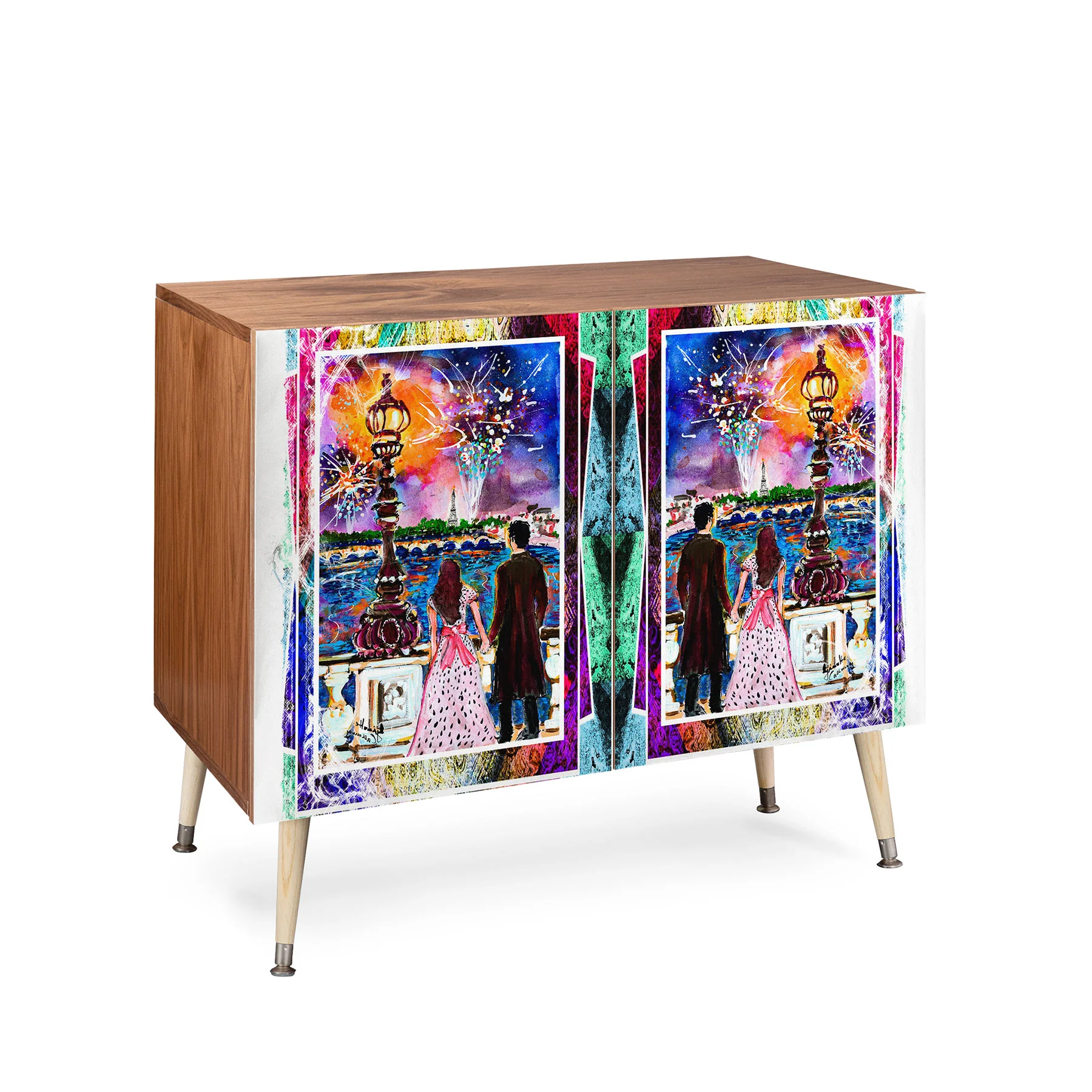 Ginette Fine Art New Year In Paris Credenza - Image 14
