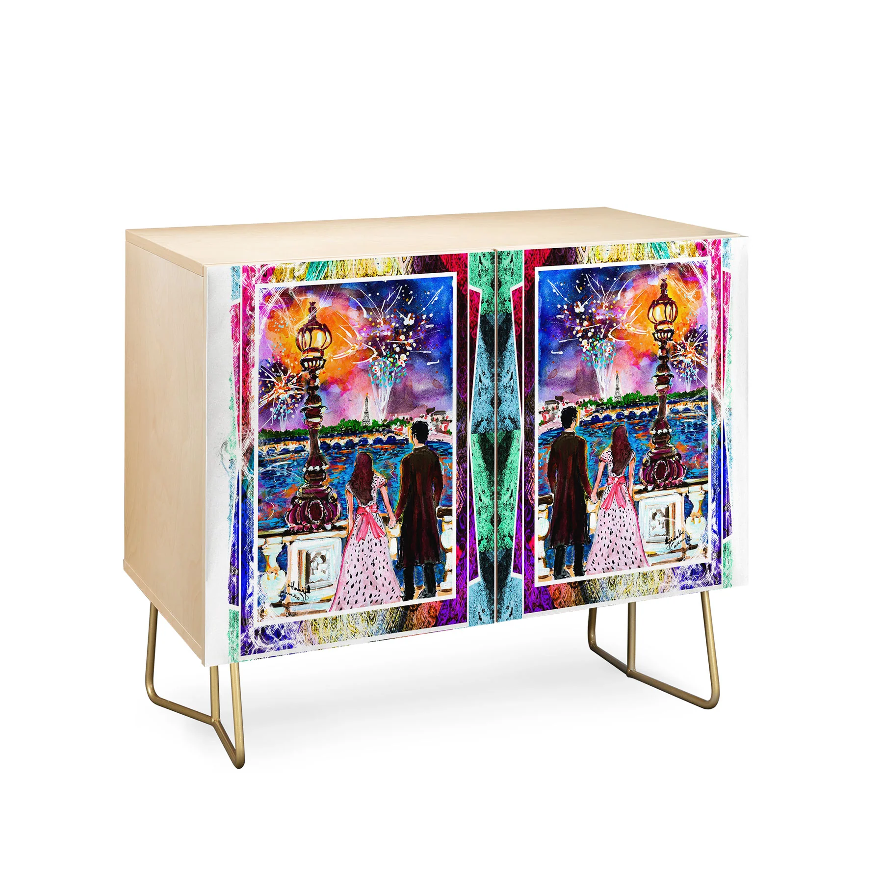 Ginette Fine Art New Year In Paris Credenza - Image 8