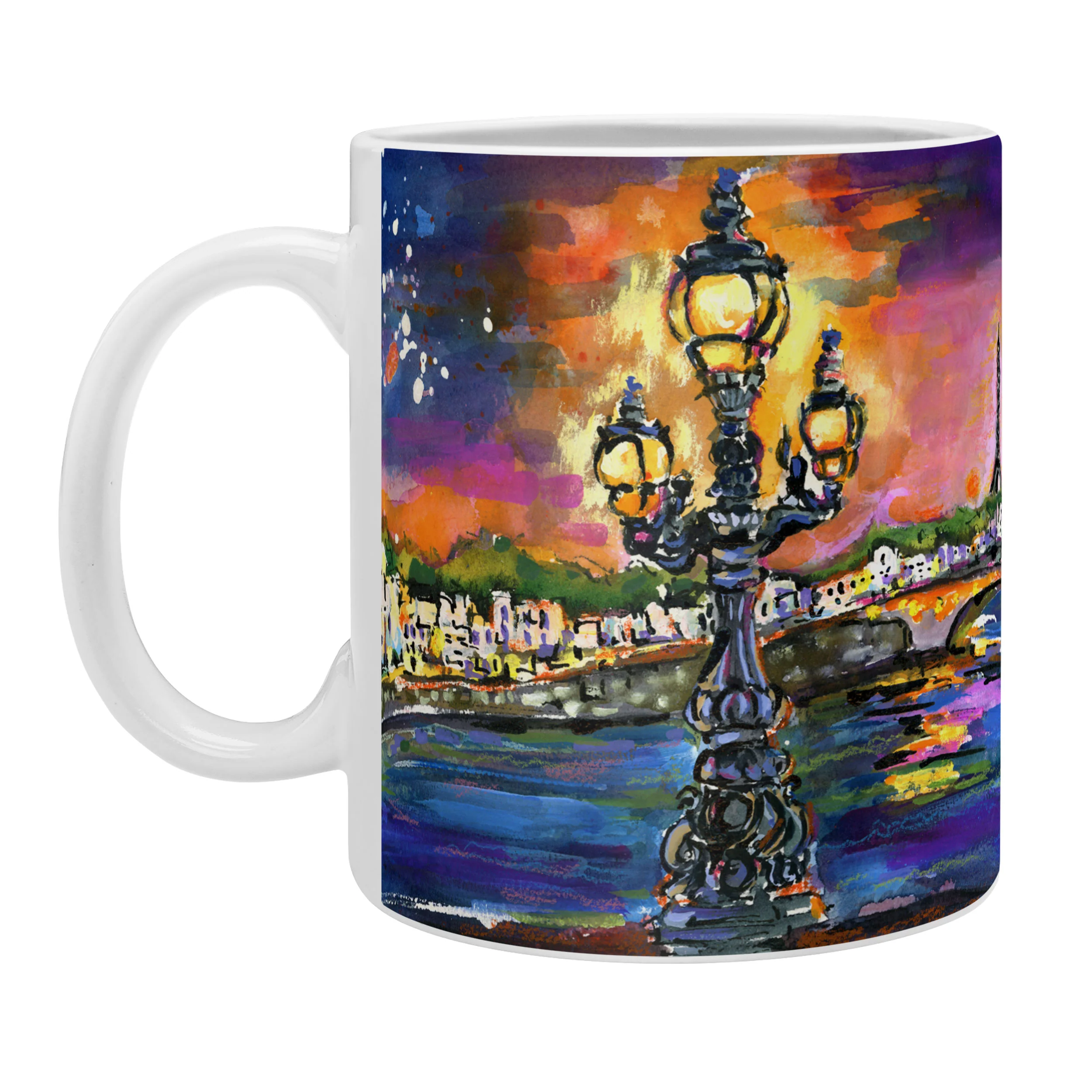 Ginette Fine Art Paris Lights at Night Coffee Mug - Image 2