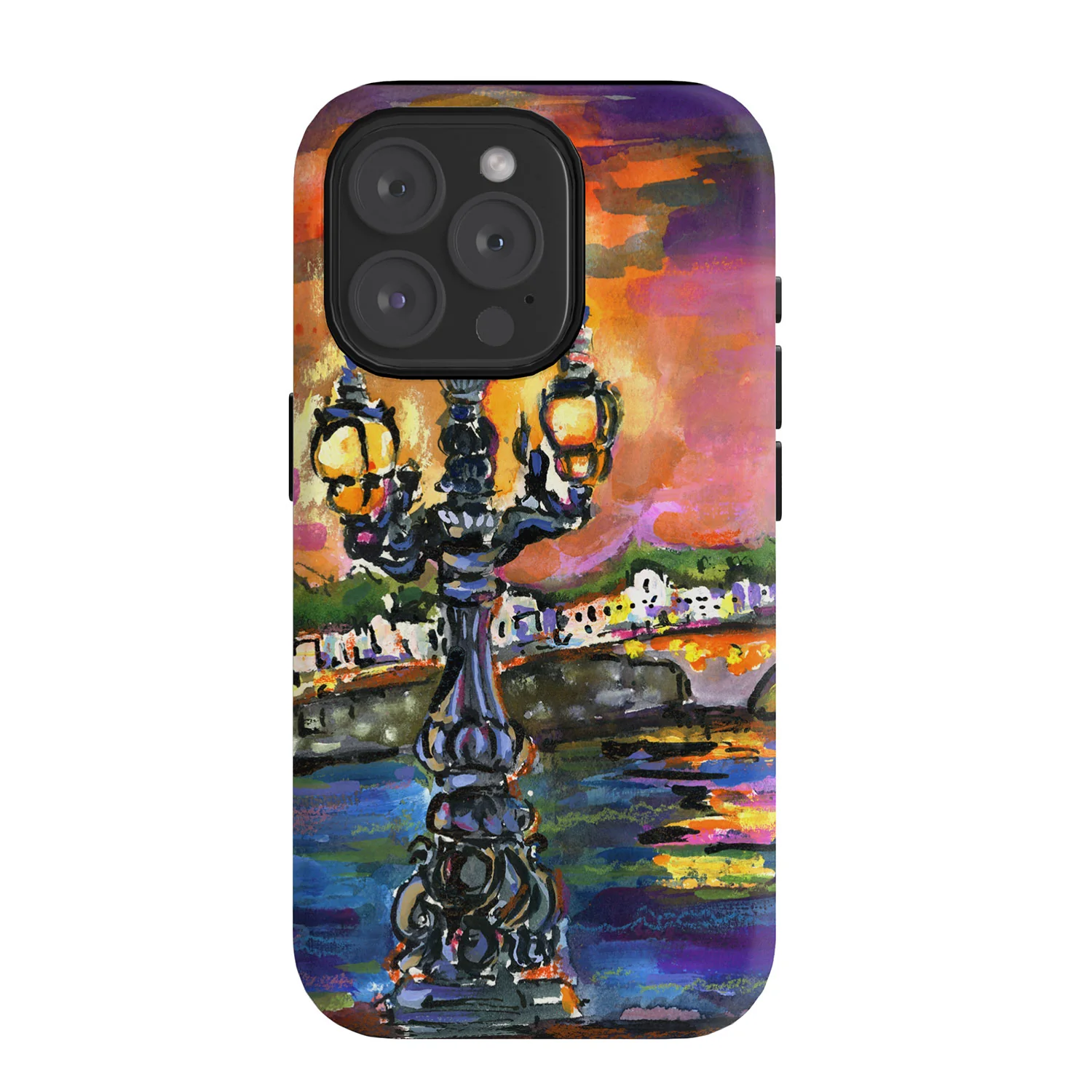 Ginette Fine Art Paris Lights at Night Phone Case - Image 60