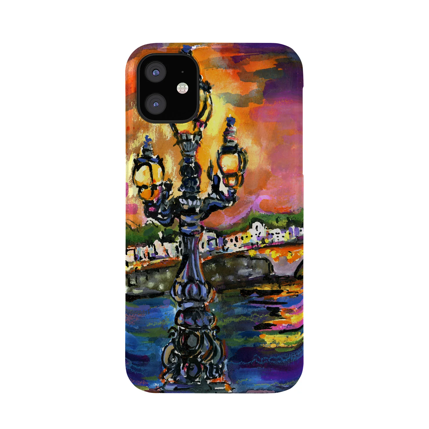 Ginette Fine Art Paris Lights at Night Phone Case - Image 9
