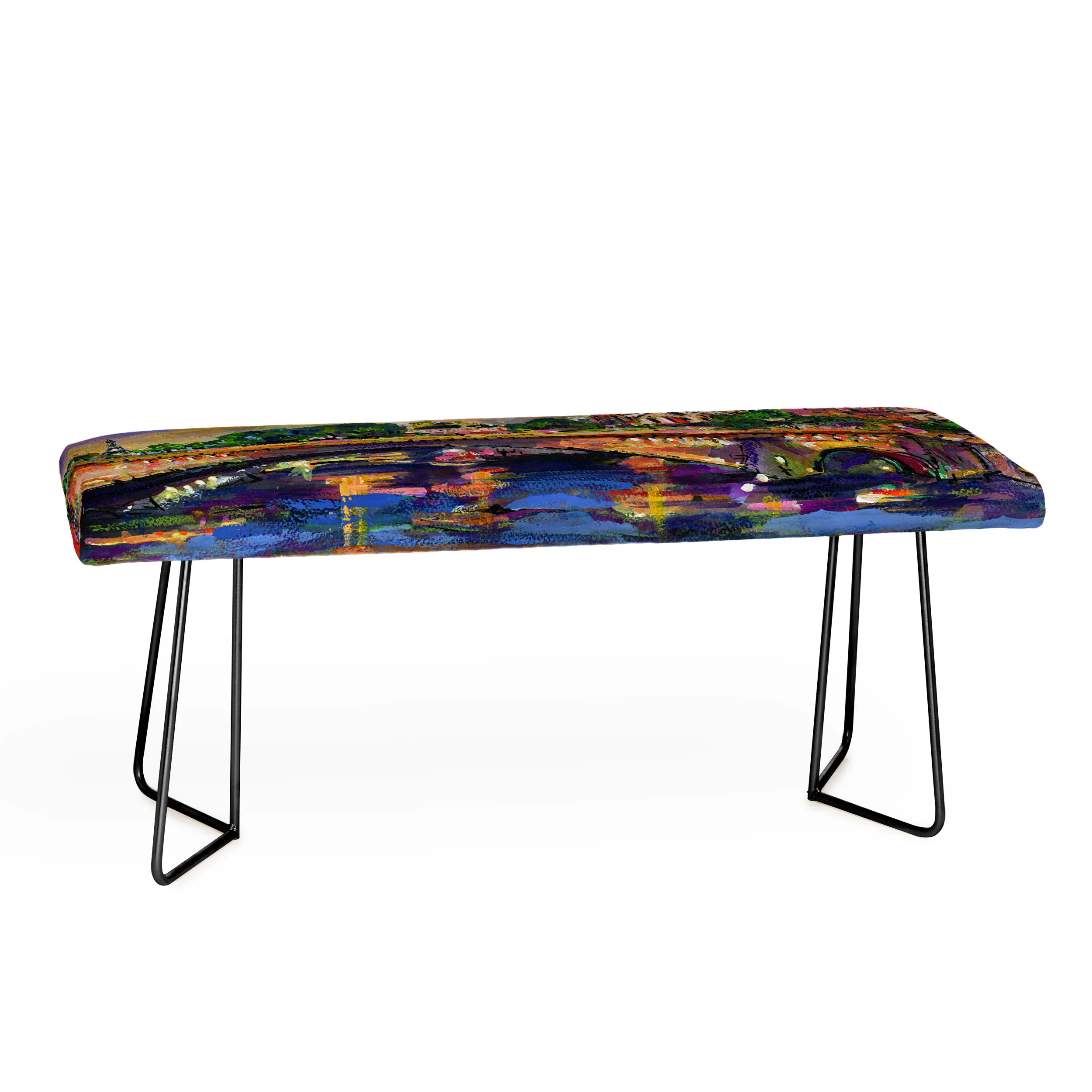 Ginette Fine Art Paris Notre Dame Bench - Image 2