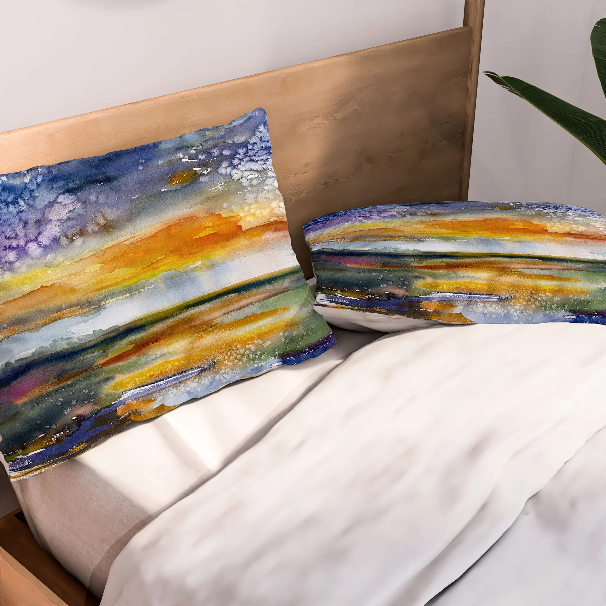 Ginette Fine Art Wetland Sunset Pillow Shams - Image 2