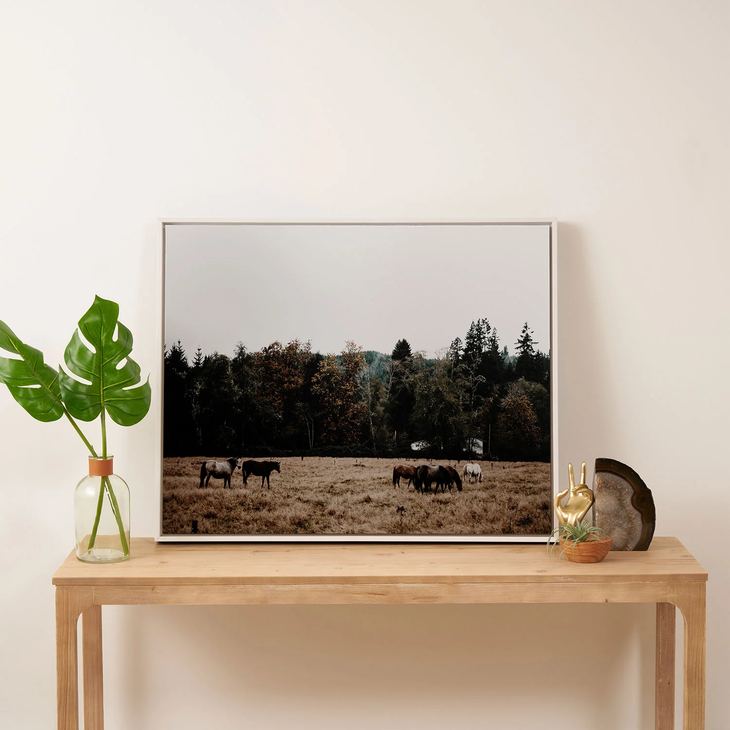 Hannah Kemp Horses two Art Canvas - Image 21