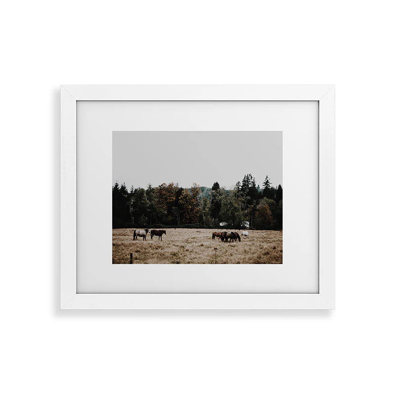 Hannah Kemp Horses two Framed Art Print - Image 23