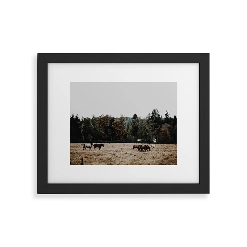Hannah Kemp Horses two Framed Art Print - Image 5