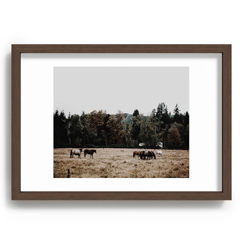 Hannah Kemp Horses two Recessed Framing Rectangle - Image 15