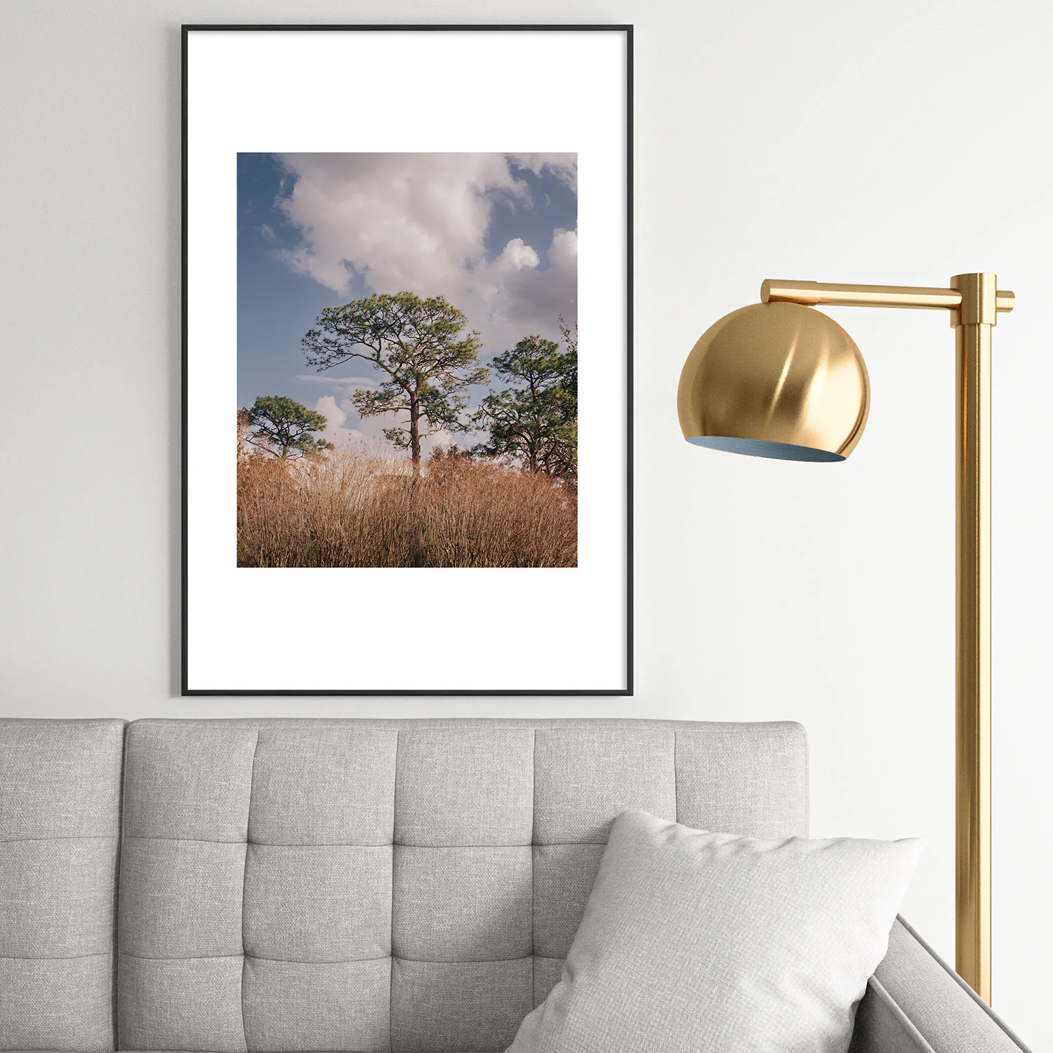 Hannah Kemp Longleaf Pine Metal Framed Art Print - Image 46