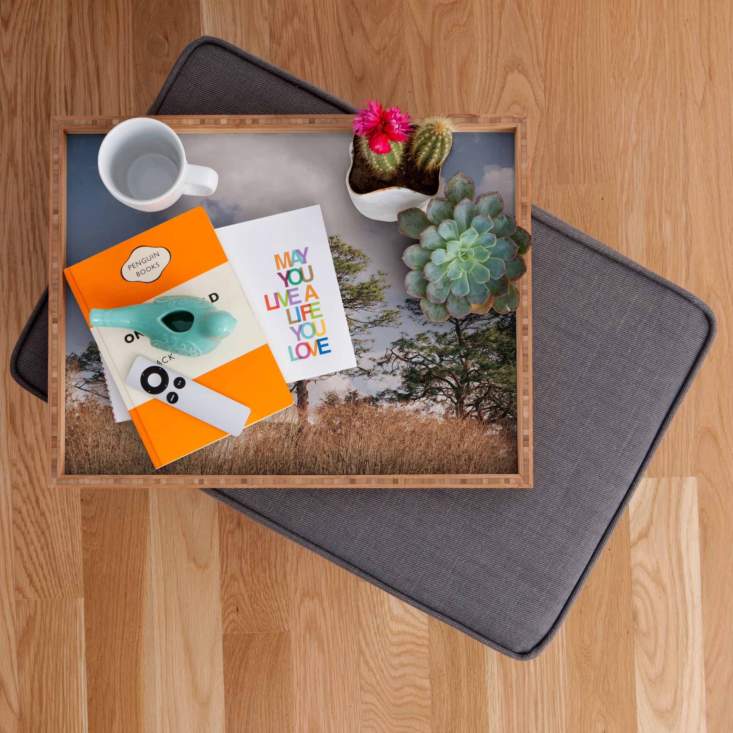 Hannah Kemp Longleaf Pine Rectangular Tray - Image 2