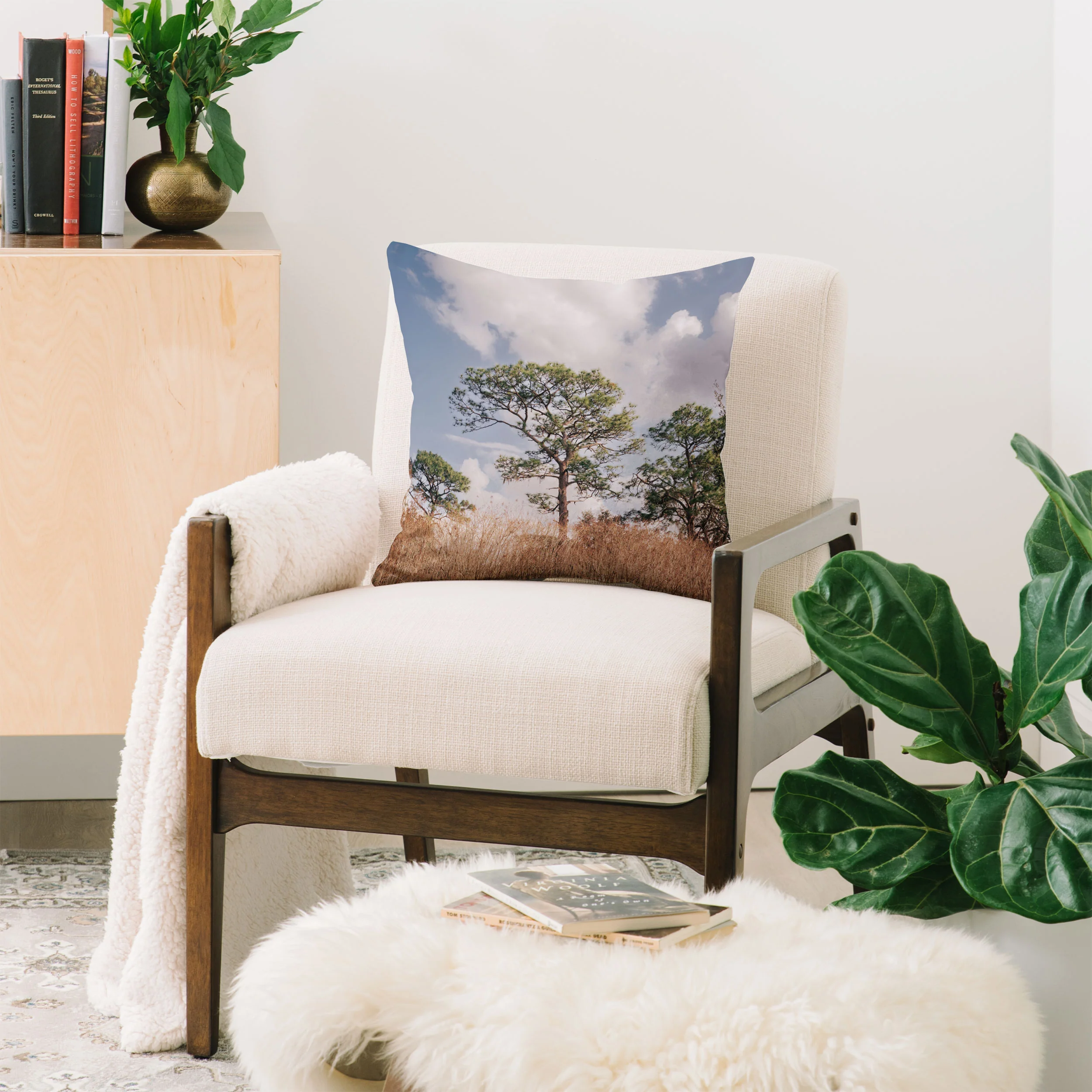 Hannah Kemp Longleaf Pine Throw Pillow - Image 2