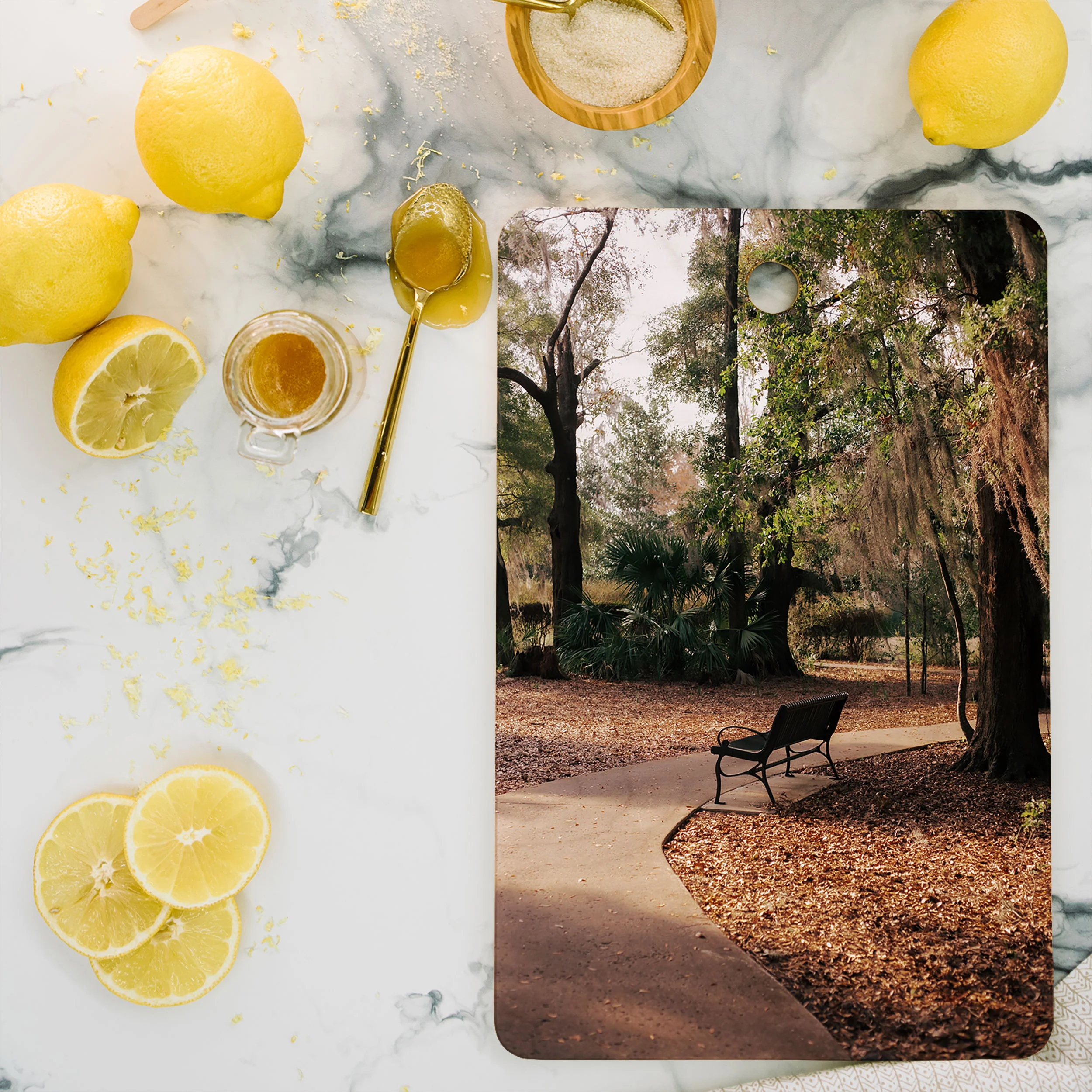 Hannah Kemp Park Path Cutting Board Rectangle - Image 2
