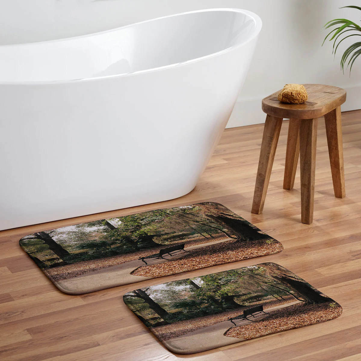 Hannah Kemp Park Path Memory Foam Bath Mat - Image 5