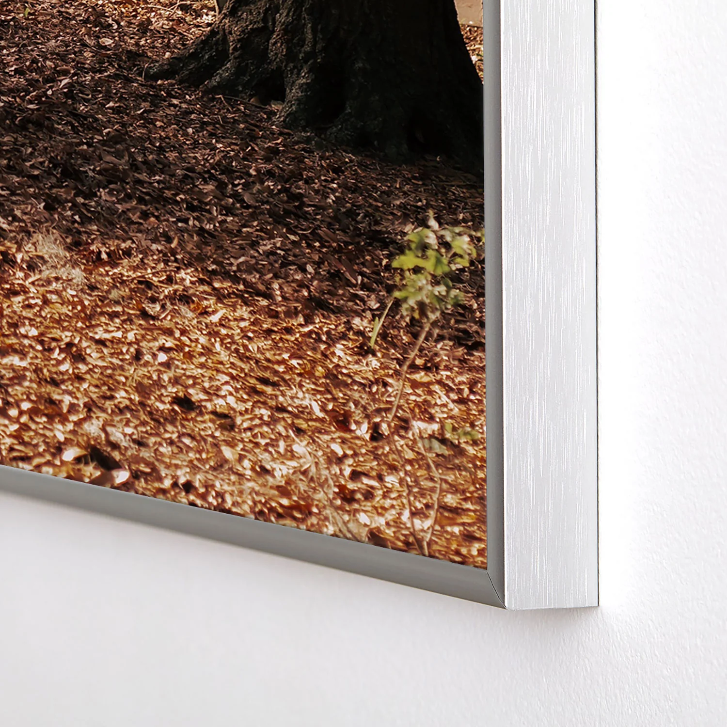 Hannah Kemp Park Path Square Metal Framed Art Print - Image 20