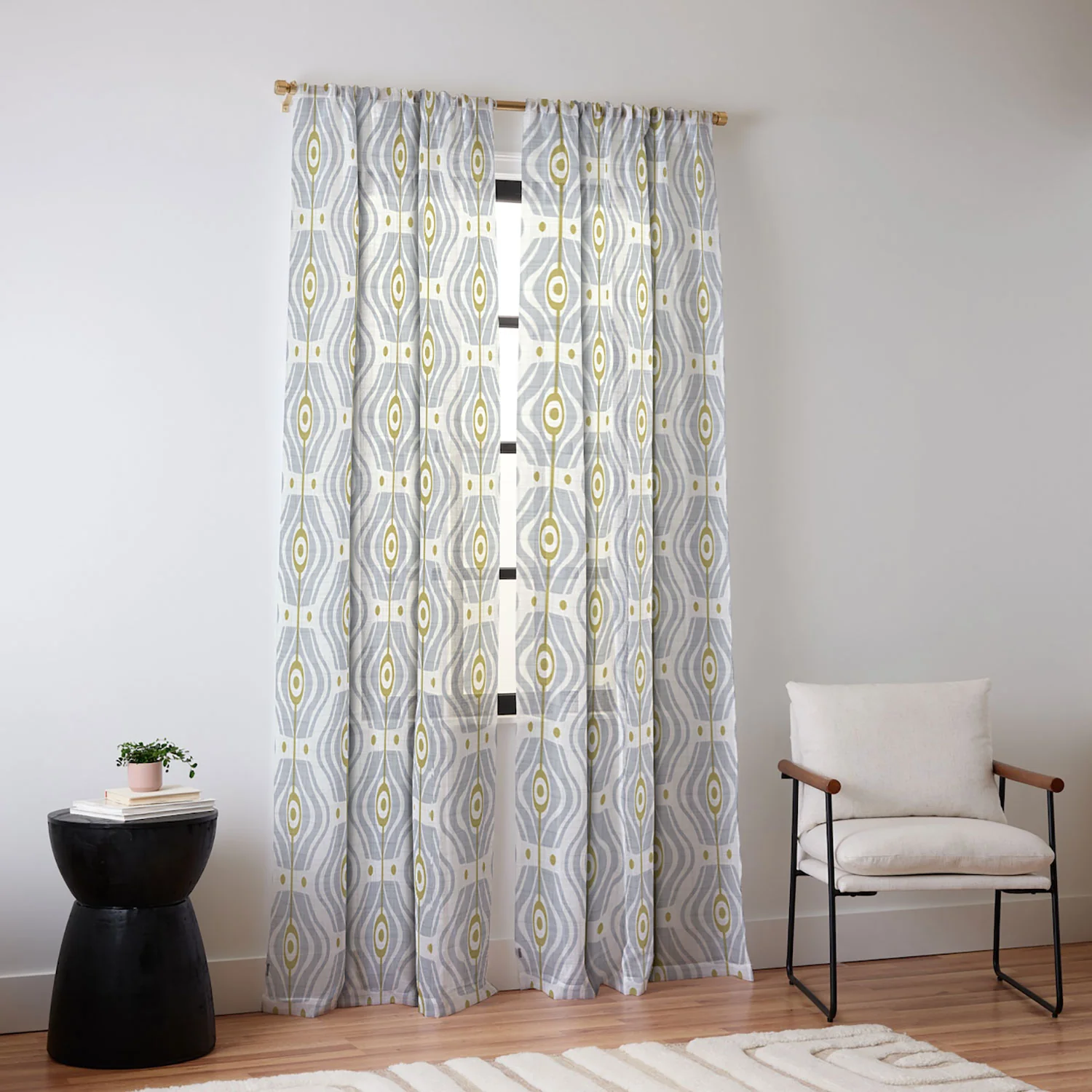 Heather Dutton Bungalow Grey Sheer Non Repeat - Image 2