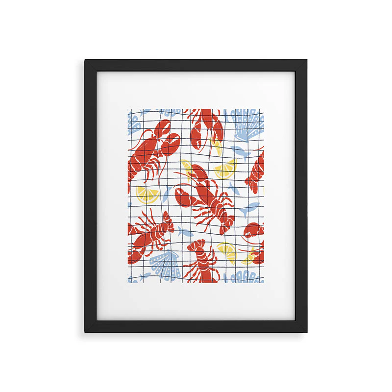 Heather Dutton Fresh Catch Summer Lobster Framed Art Print - Image 33