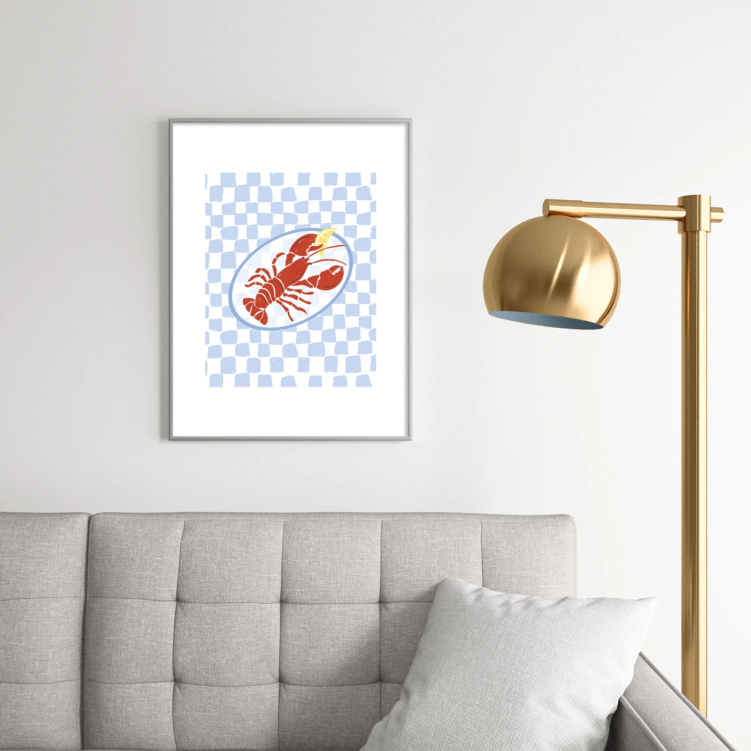 Heather Dutton Fresh Lobster I Metal Framed Art Print - Image 30