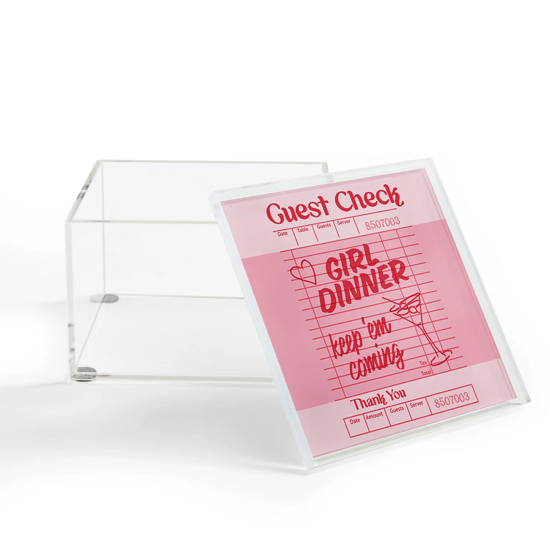 Heather Dutton Guest Check Keep Em Coming Acrylic Box - Image 2
