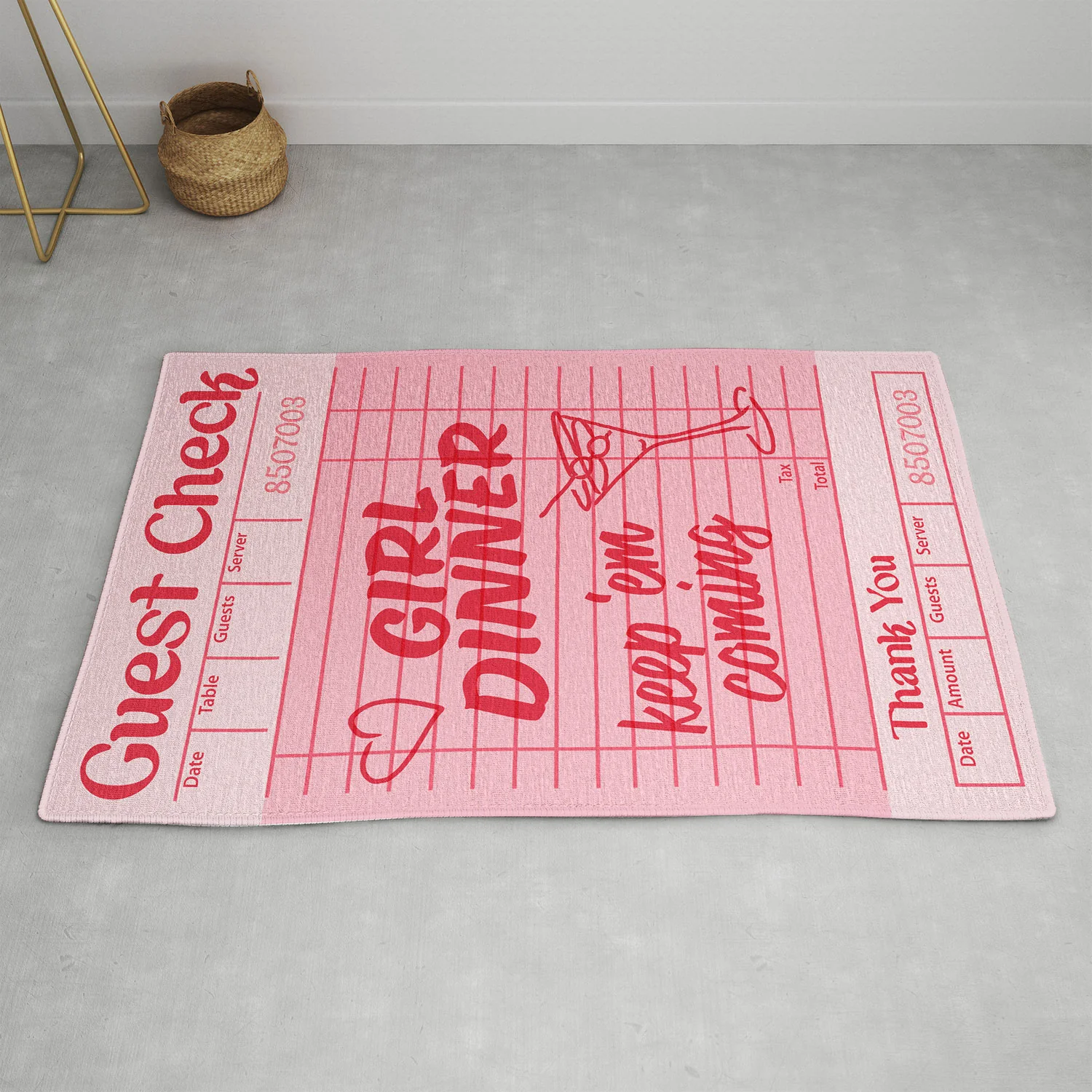 Heather Dutton Guest Check Keep Em Coming Area Rug - Image 12