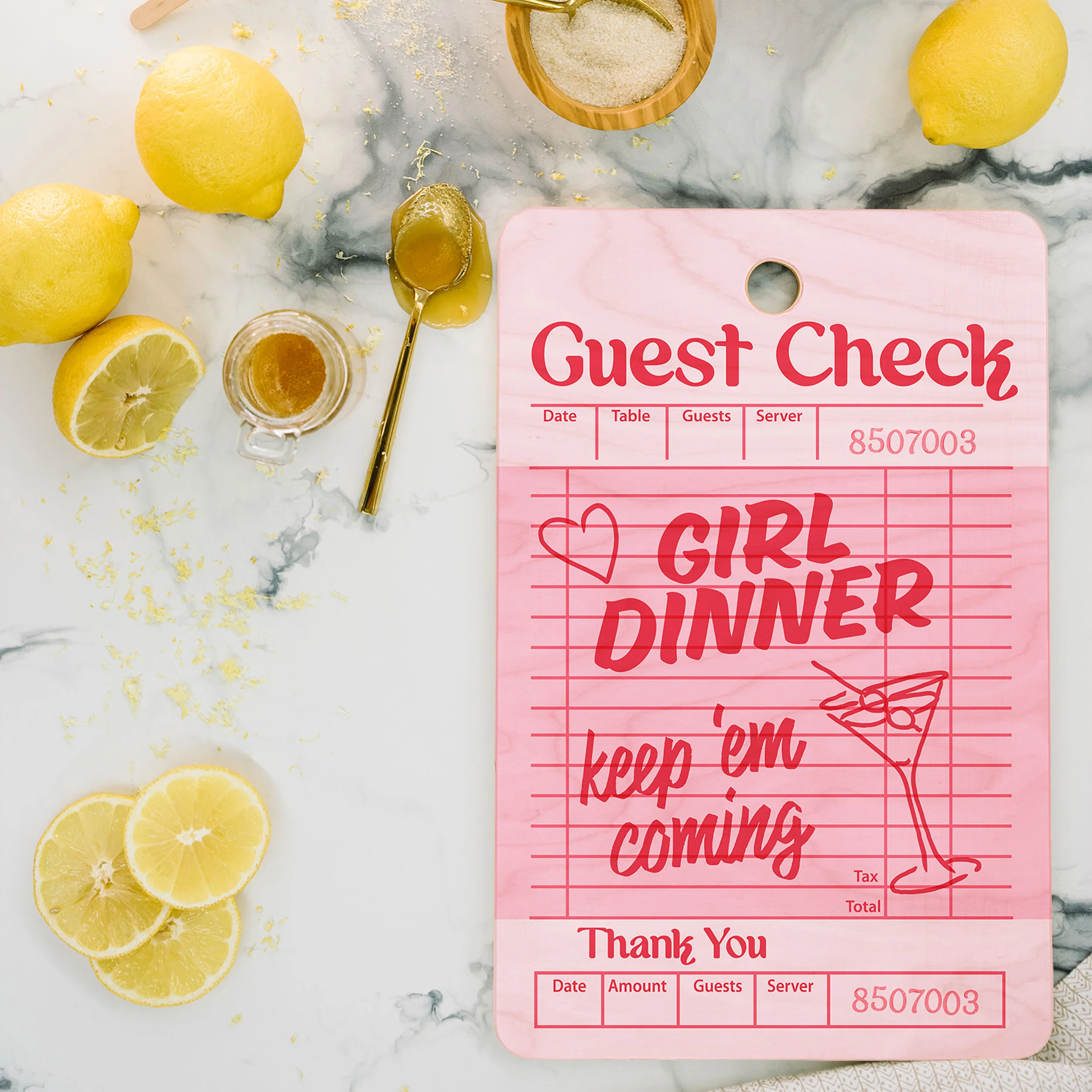 Heather Dutton Guest Check Keep Em Coming Cutting Board Rectangle - Image 2
