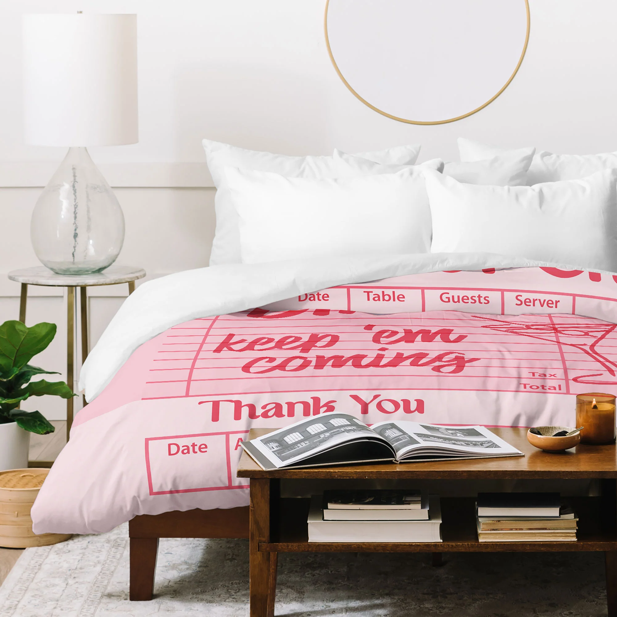 Heather Dutton Guest Check Keep Em Coming Duvet Cover - Image 7