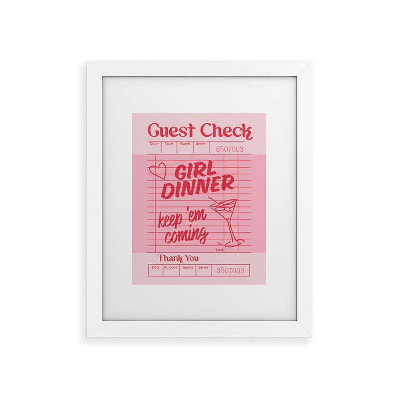 Heather Dutton Guest Check Keep Em Coming Framed Art Print - Image 23