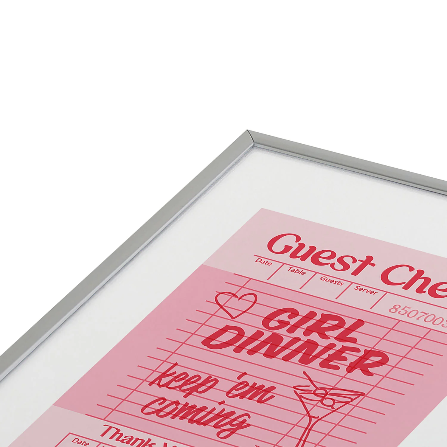 Heather Dutton Guest Check Keep Em Coming Metal Framed Art Print - Image 7