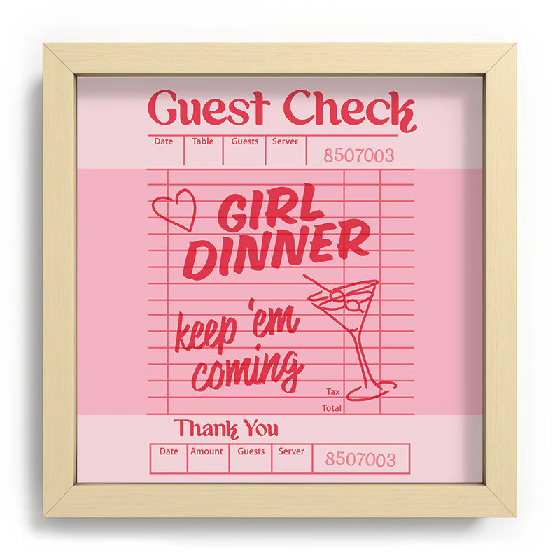 Heather Dutton Guest Check Keep Em Coming Recessed Framing Square - Image 5