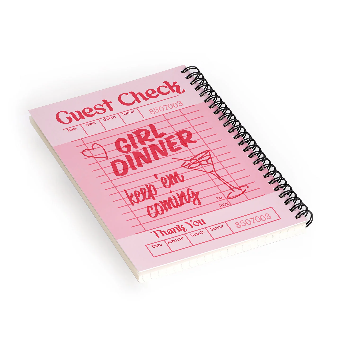 Heather Dutton Guest Check Keep Em Coming Spiral Notebook - Image 2