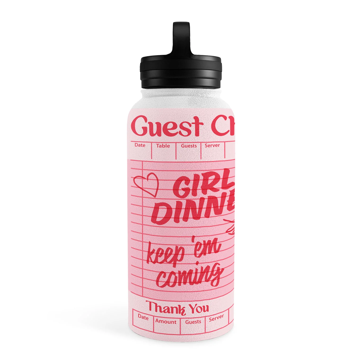 Heather Dutton Guest Check Keep Em Coming Water Bottle - Image 34