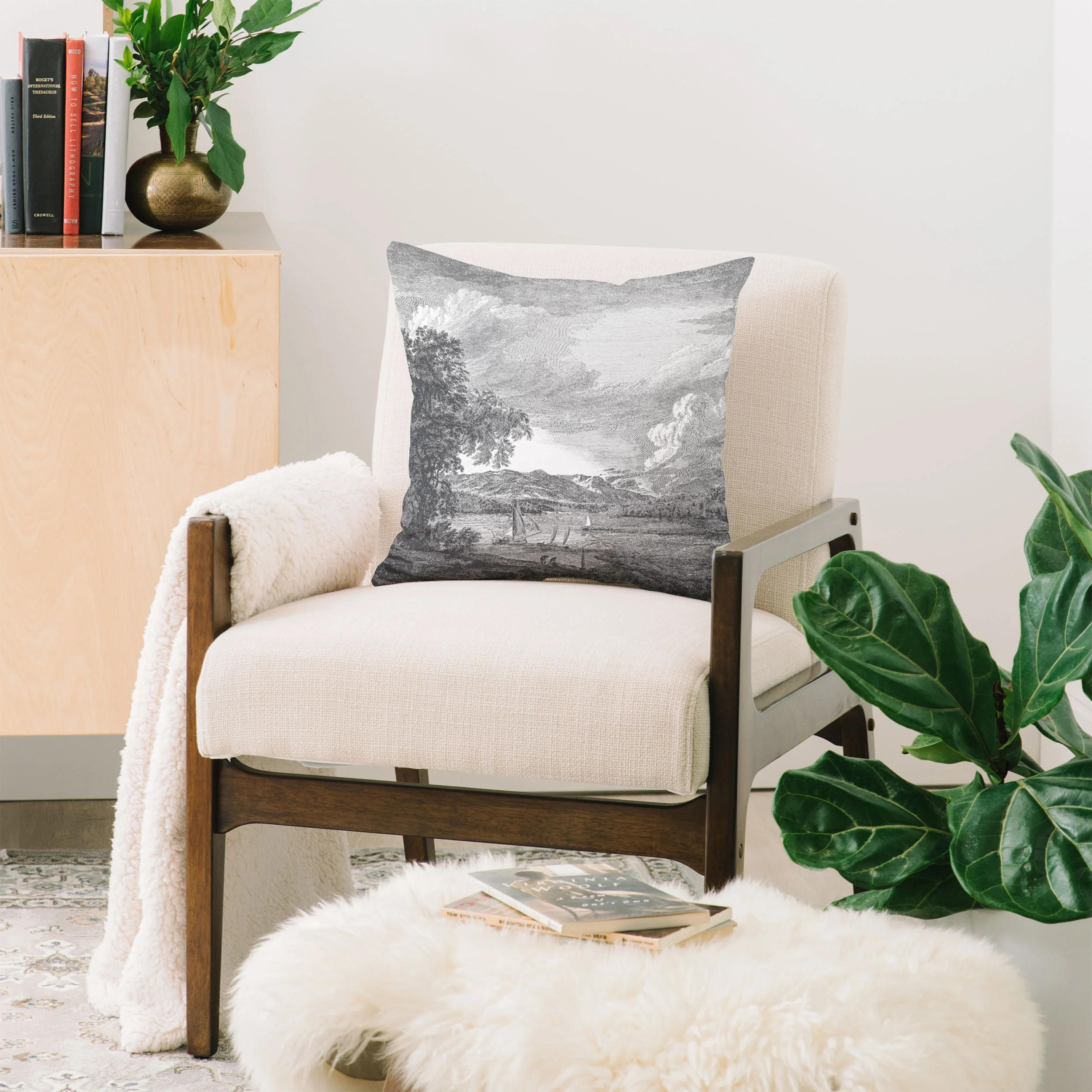 HMCraig Hudson River and Catskills Throw Pillow - Image 2