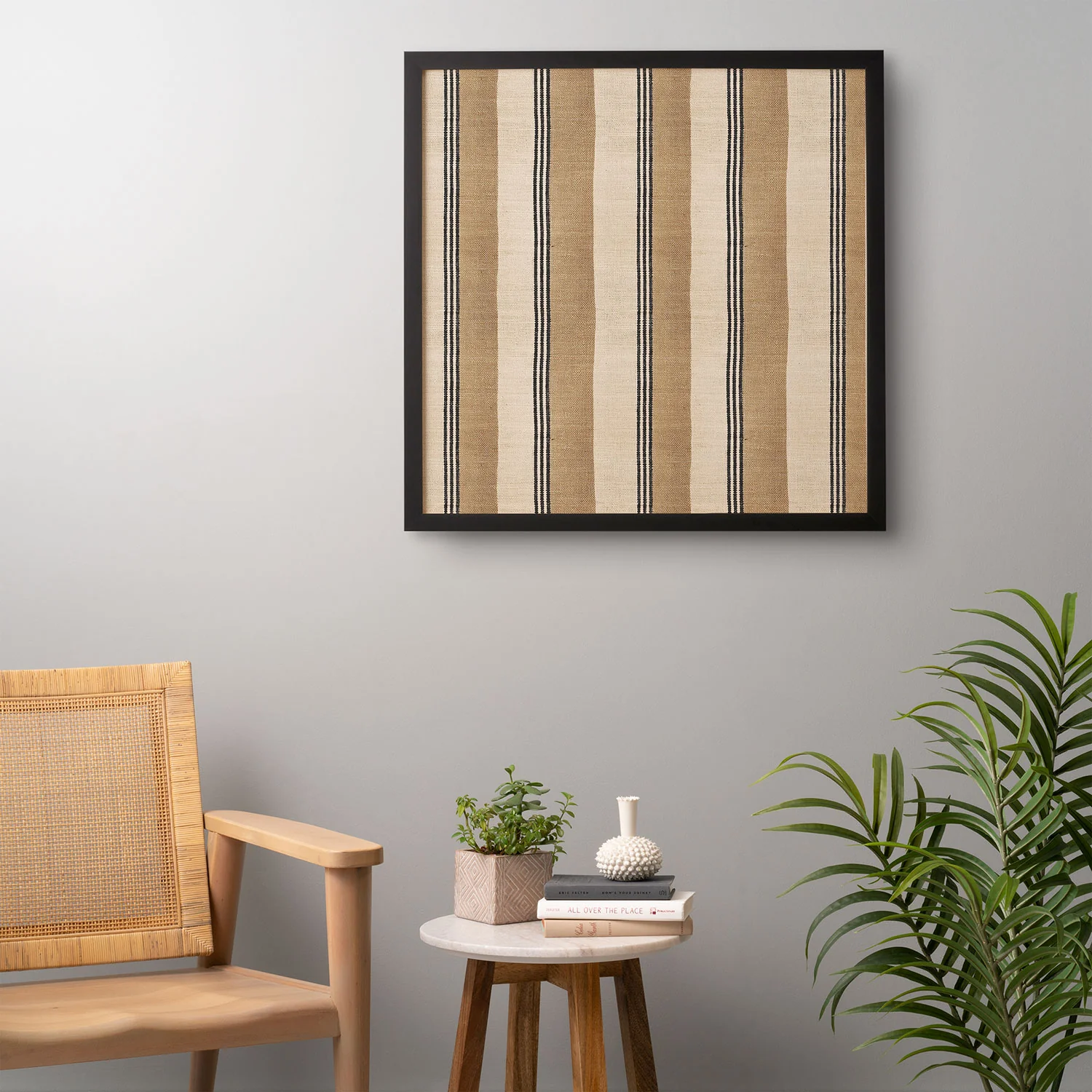 Holli Zollinger STELLA WEST SAND STRIPE Framed Wall Art - Image 12