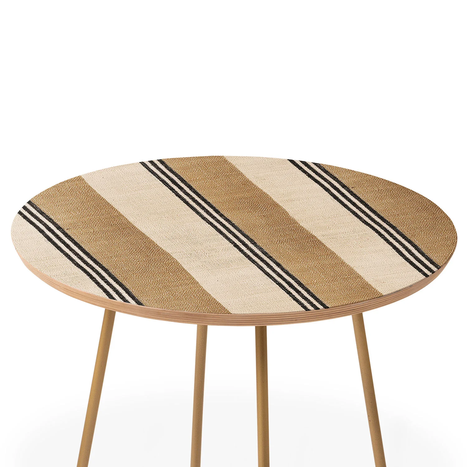 Holli Zollinger STELLA WEST SAND STRIPE Round Side Table - Image 3