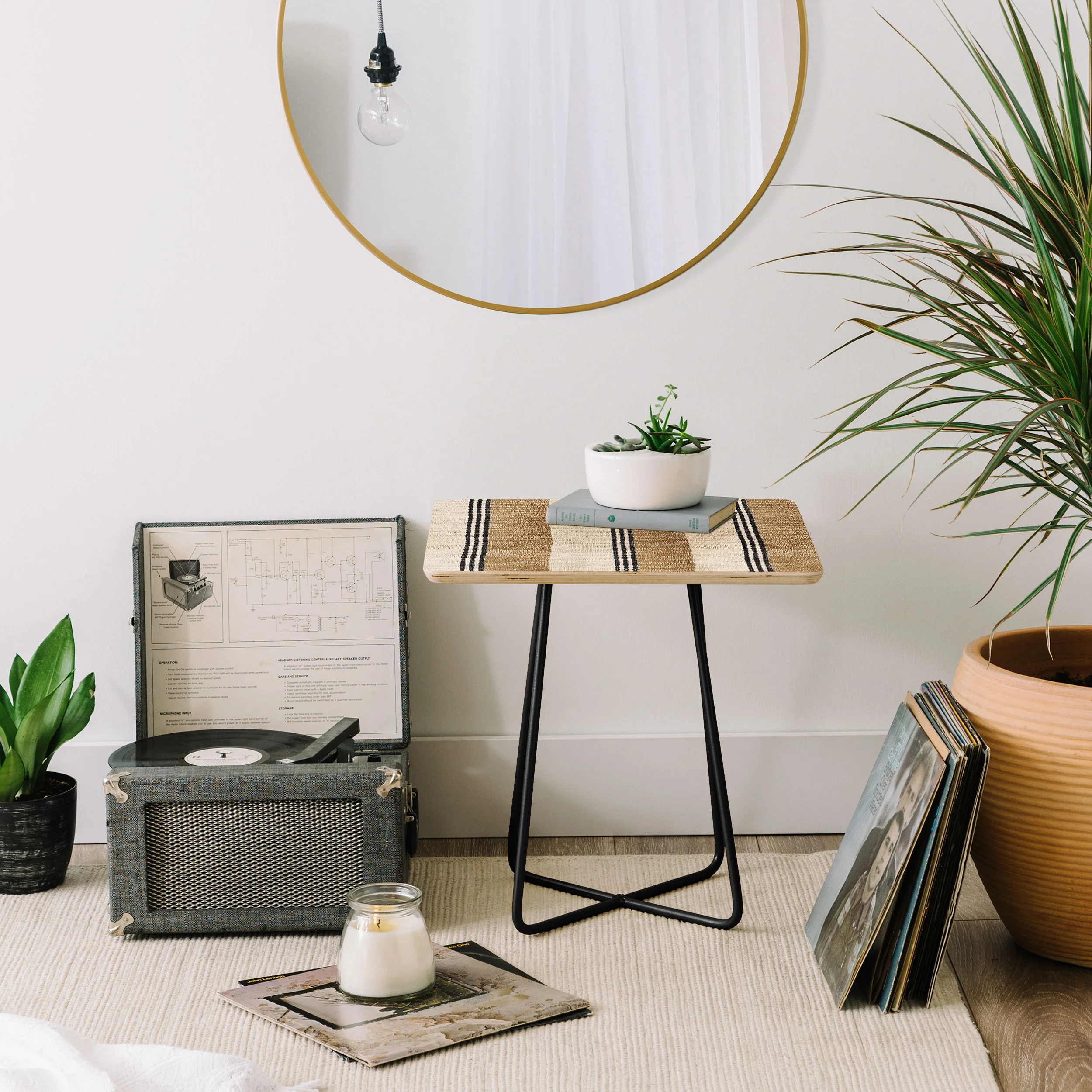 Holli Zollinger STELLA WEST SAND STRIPE Side Table - Image 8