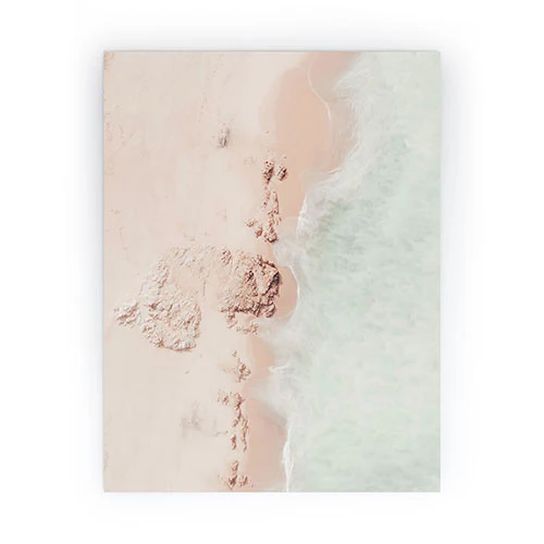 Ingrid Beddoes Aerial Mint Green Ocean Paste Mini Art Print - Image 2