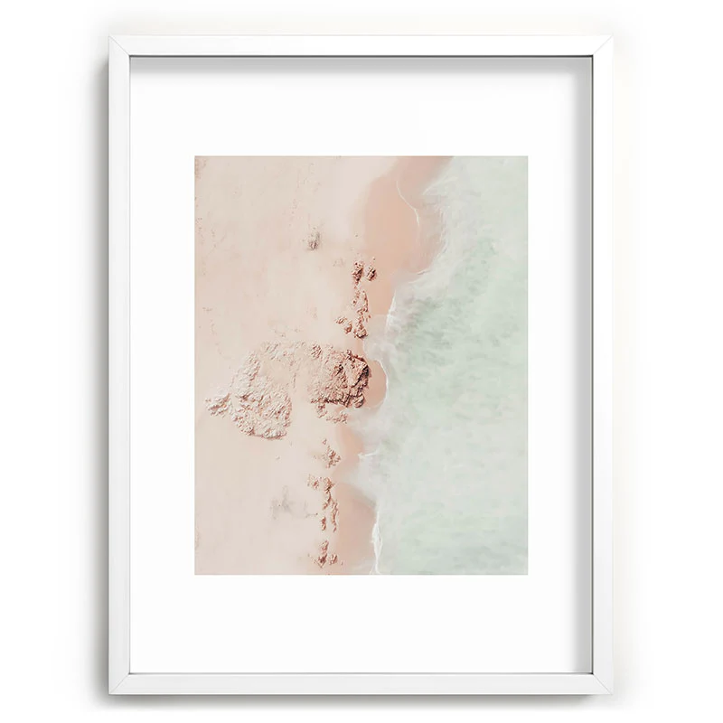 Ingrid Beddoes Aerial Mint Green Ocean Paste Recessed Framing Rectangle - Image 19