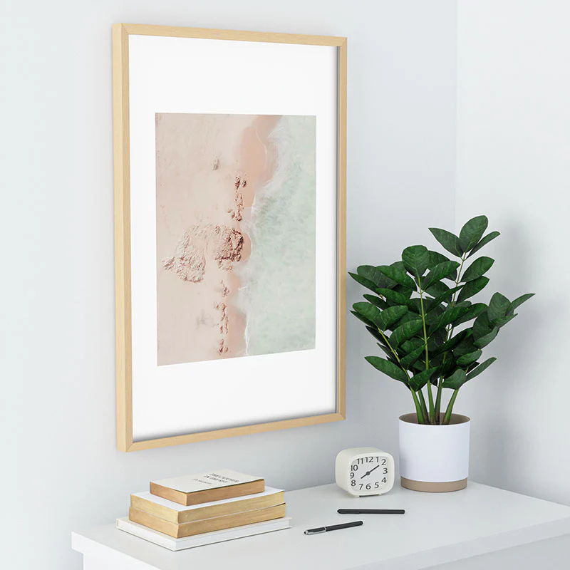 Ingrid Beddoes Aerial Mint Green Ocean Paste Recessed Framing Rectangle - Image 30