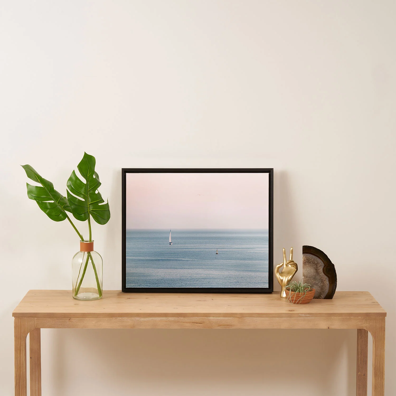 Ingrid Beddoes Ocean Pink Sky Art Canvas - Image 12