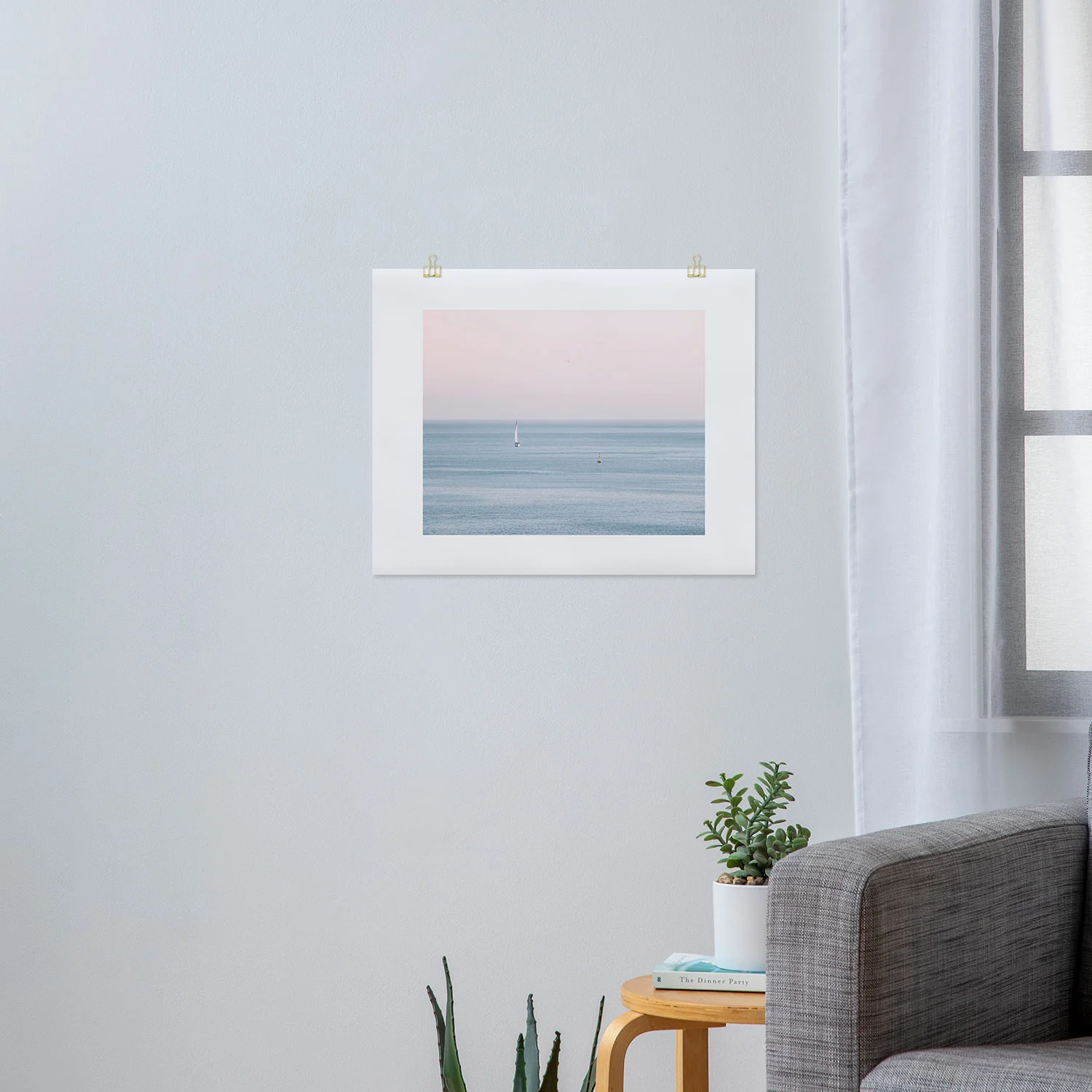 Ingrid Beddoes Ocean Pink Sky Art Print - Image 9