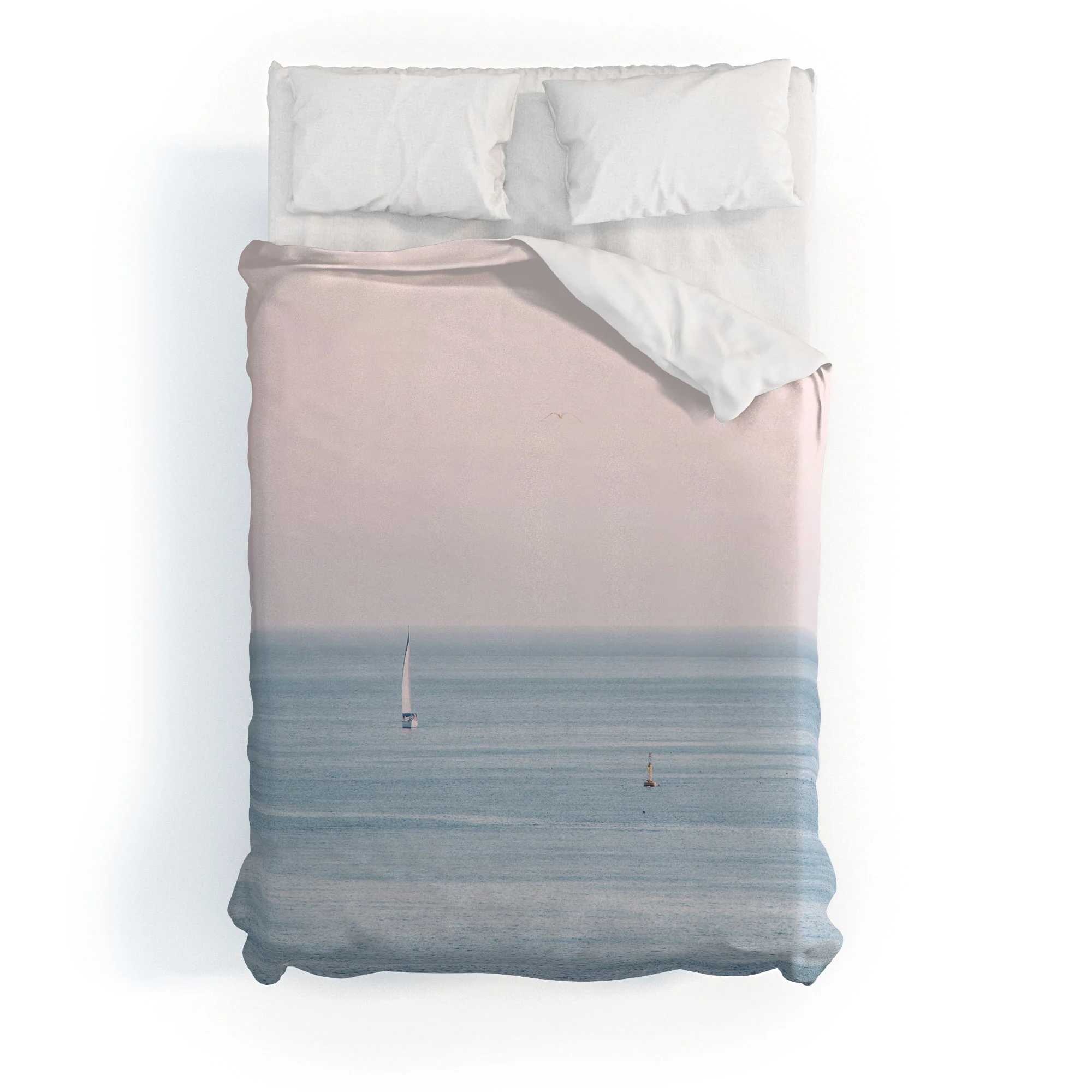 Ingrid Beddoes Ocean Pink Sky Duvet Cover - Image 13