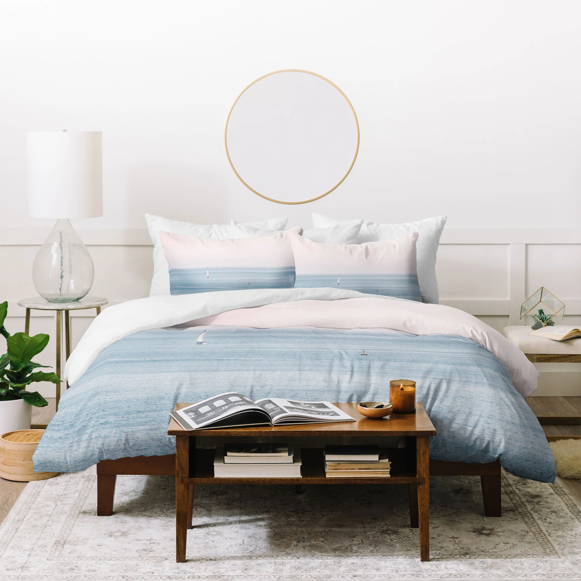 Ingrid Beddoes Ocean Pink Sky Duvet Cover - Image 24