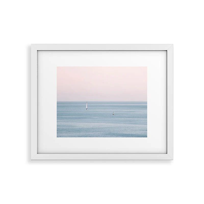 Ingrid Beddoes Ocean Pink Sky Framed Art Print - Image 41