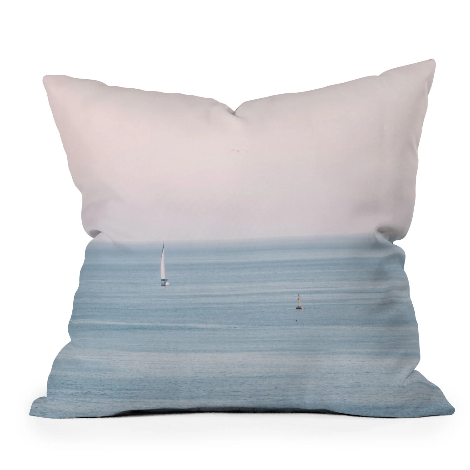 Ingrid Beddoes Ocean Pink Sky Outdoor Throw Pillow - Image 3