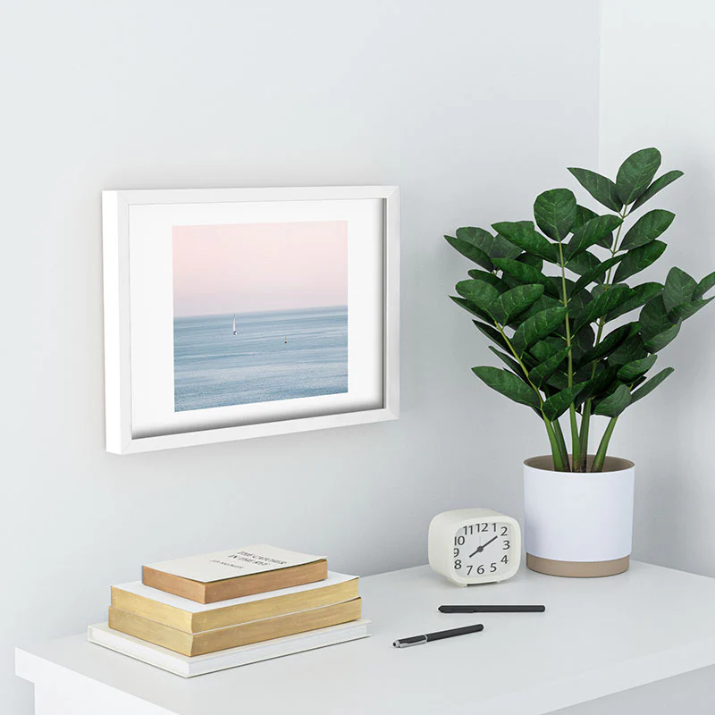 Ingrid Beddoes Ocean Pink Sky Recessed Framing Rectangle - Image 12
