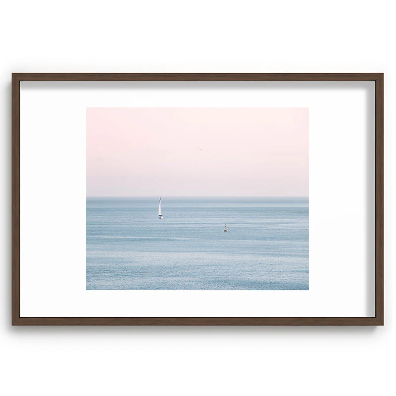 Ingrid Beddoes Ocean Pink Sky Recessed Framing Rectangle - Image 31