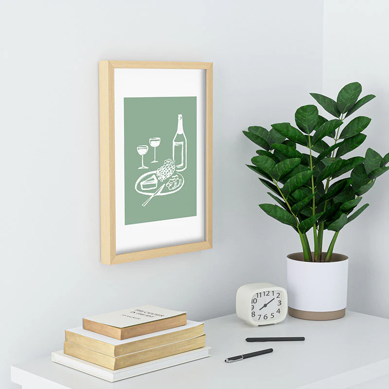 Intemporalis Wine and Cheese Aperitivo Recessed Framing Rectangle - Image 14