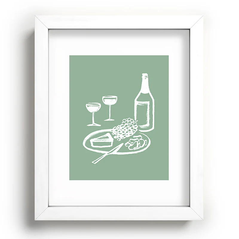 Intemporalis Wine and Cheese Aperitivo Recessed Framing Rectangle - Image 3