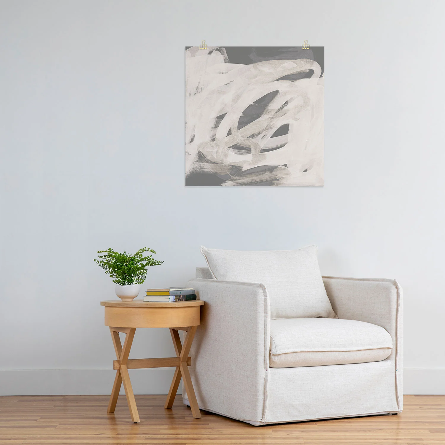 Iris Lehnhardt abstract brushstrokes neutral Art Print - Image 21
