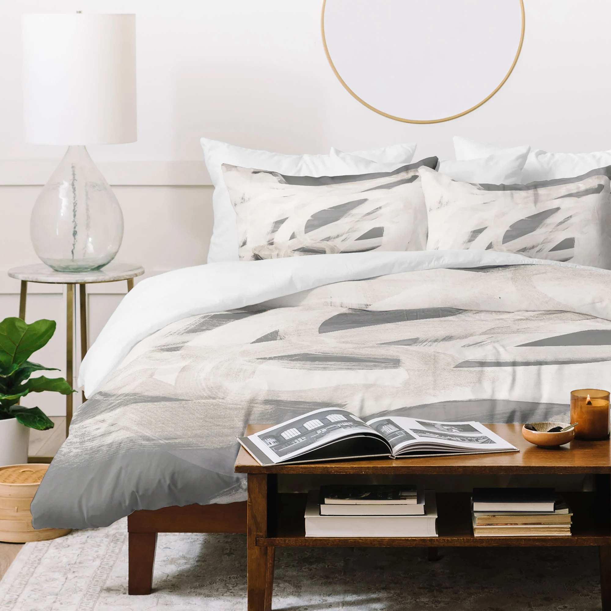Iris Lehnhardt abstract brushstrokes neutral Duvet Cover - Image 23