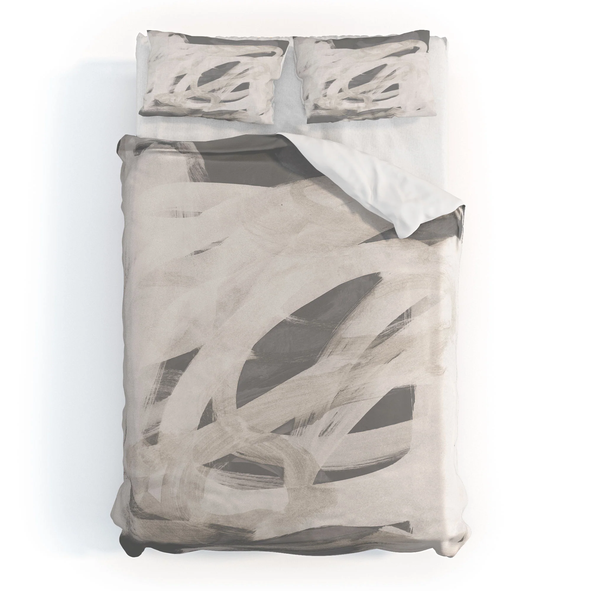 Iris Lehnhardt abstract brushstrokes neutral Duvet Cover - Image 41